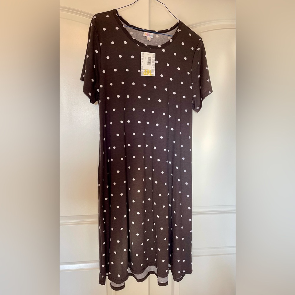 LuLaRoe Black / white Polka Dot Dress